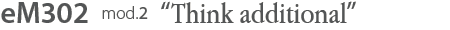 iPhone ケース eM302-mod.0 'Think additional'